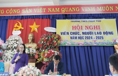 Hội nghị Viên chức, Người lao động tại Trường THCS Phúc Thọ: Dân chủ và Hiệu quả
