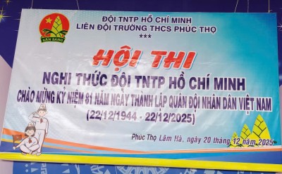 RỰC RỠ SẮC ĐỎ TRONG HỘI THI NGHI THỨC ĐỘI CHÀO MỪNG NGÀY 22/12